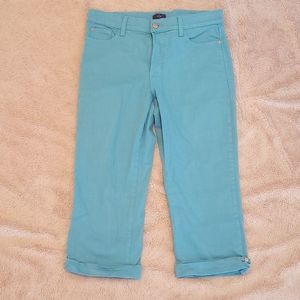 NYDJ crop jeans sz 10 slimming tummy control lift and tuck panel